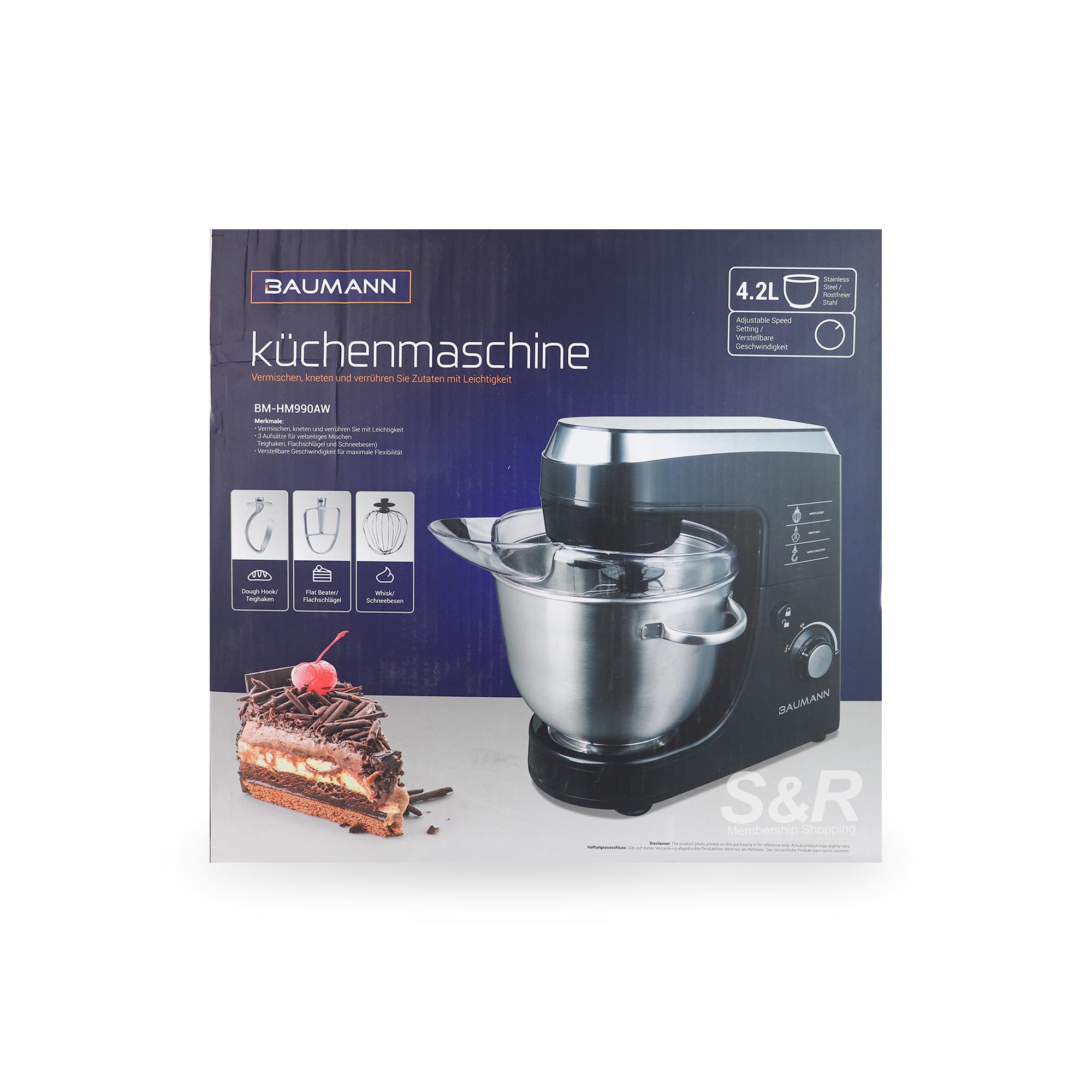 Baumann Living Stand Mixer BM-HM990AW Baumann Living Stand Mixer BM-HM990AW